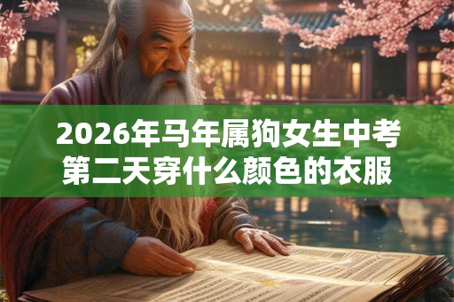 2026年马年属狗女生中考第二天穿什么颜色的衣服