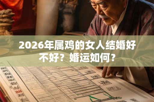 2026年属鸡的女人结婚好不好？婚运如何？