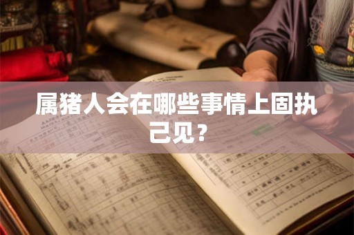 属猪人会在哪些事情上固执己见？