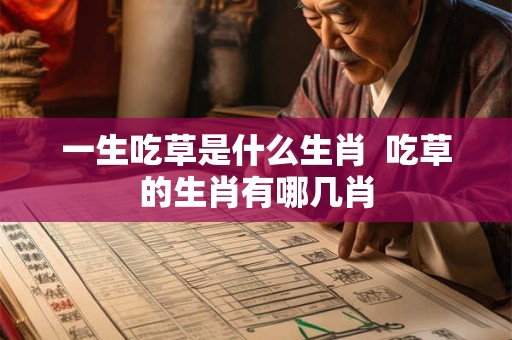 一生吃草是什么生肖  吃草的生肖有哪几肖