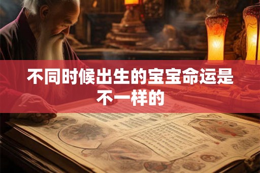 不同时候出生的宝宝命运是不一样的