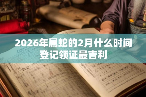 2026年属蛇的2月什么时间登记领证最吉利