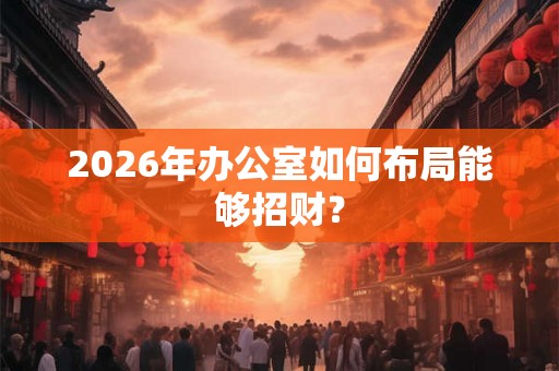 2026年办公室如何布局能够招财？