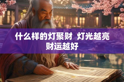 什么样的灯聚财 灯光越亮财运越好 什么样的灯聚财 灯光越亮财运越好