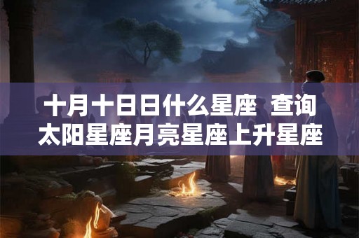十月十日日什么星座  查询太阳星座月亮星座上升星座