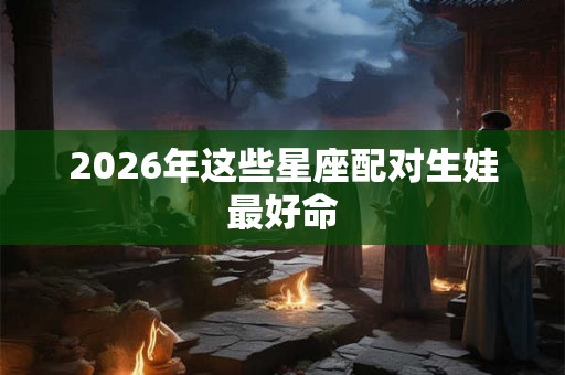 2026年这些星座配对生娃最好命