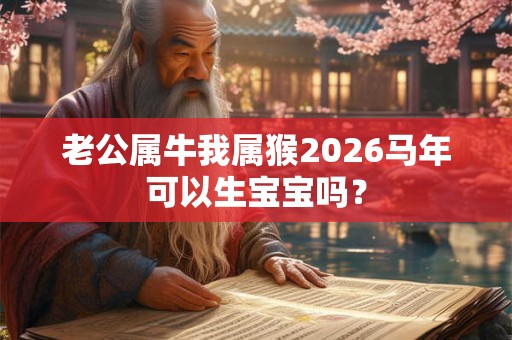 老公属牛我属猴2026马年可以生宝宝吗？