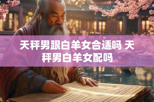 天秤男跟白羊女合适吗 天秤男白羊女配吗
