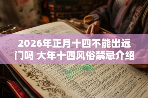 2026年正月十四不能出远门吗 大年十四风俗禁忌介绍