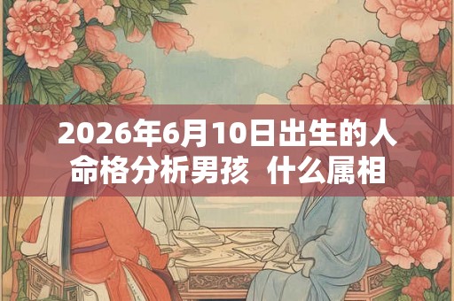 2026年6月10日出生的人命格分析男孩 什么属相 2026年6月10日出生的人命格分析男孩 什么属相