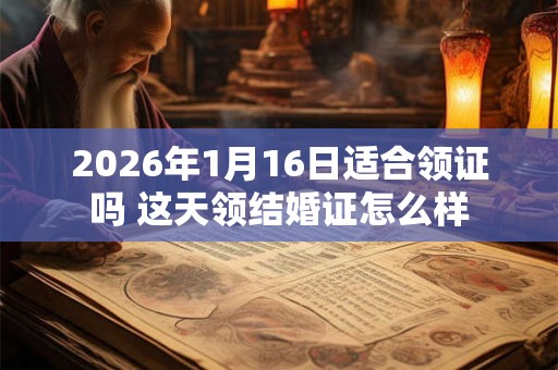 2026年1月16日适合领证吗 这天领结婚证怎么样 2026年1月16日适合领证吗 这天领结婚证怎么样