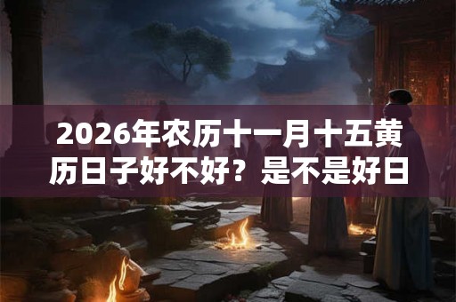 2026年农历十一月十五黄历日子好不好？是不是好日子？