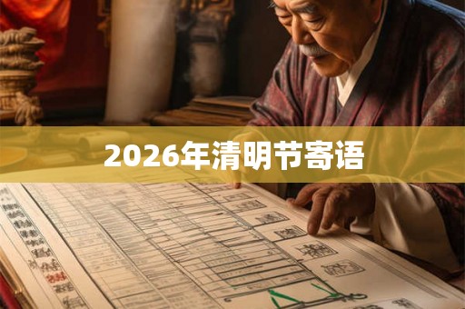 2026年清明节寄语