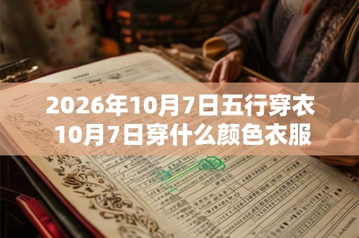 2026年10月7日五行穿衣 10月7日穿什么颜色衣服 2026年10月7日五行穿衣 10月7日穿什么颜色衣服