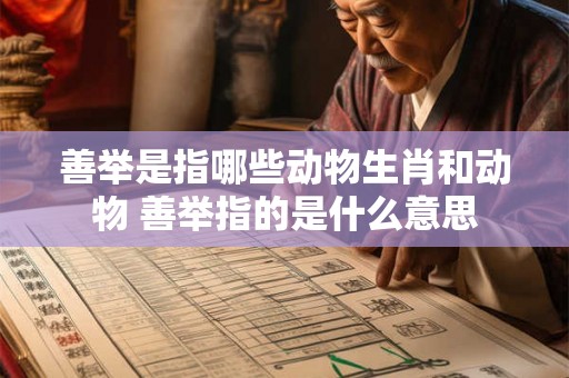 善举是指哪些动物生肖和动物 善举指的是什么意思