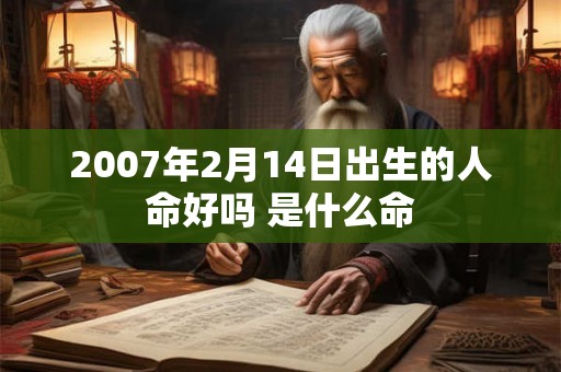 2007年2月14日出生的人命好吗 是什么命