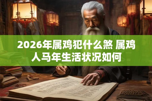 2026年属鸡犯什么煞 属鸡人马年生活状况如何 2026年属鸡犯什么煞 属鸡人马年生活状况如何