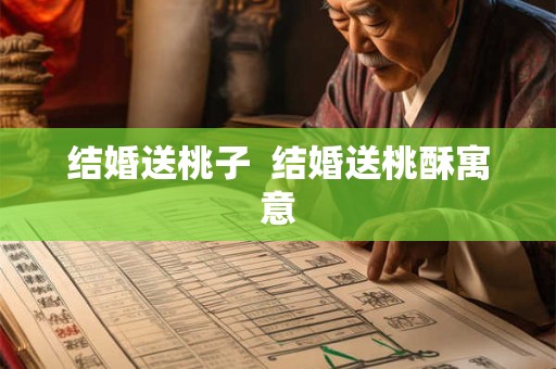 结婚送桃子  结婚送桃酥寓意