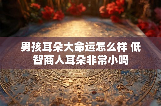 男孩耳朵大命运怎么样 低智商人耳朵非常小吗