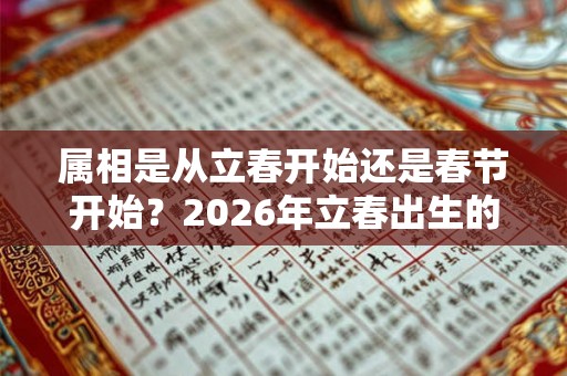 属相是从立春开始还是春节开始？2026年立春出生的人属相是什么？