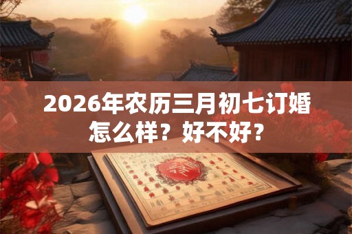 2026年农历三月初七订婚怎么样?好不好? 2026年农历三月初七订婚怎么样?好不好?