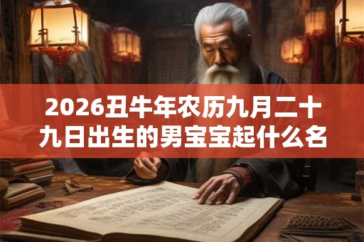2026丑牛年农历九月二十九日出生的男宝宝起什么名? 2026丑牛年农历九月二十九日出生的男宝宝起什么名?