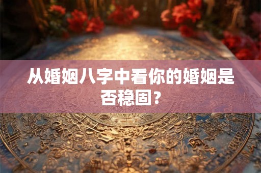 从婚姻八字中看你的婚姻是否稳固？