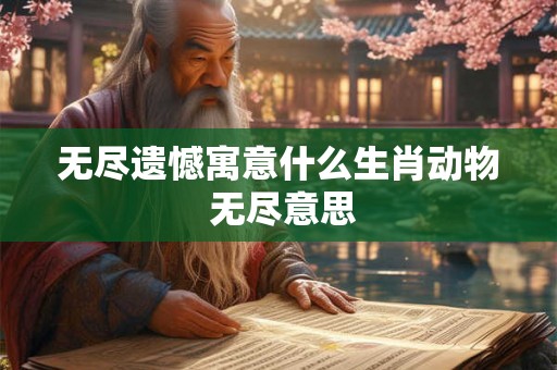 无尽遗憾寓意什么生肖动物 无尽意思 无尽遗憾寓意什么生肖动物 无尽意思