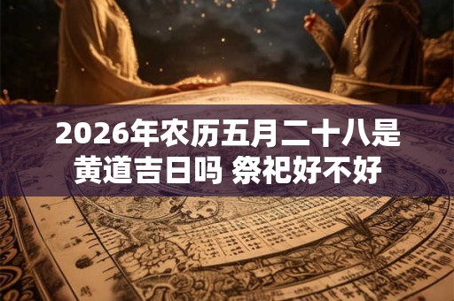 2026年农历五月二十八是黄道吉日吗 祭祀好不好