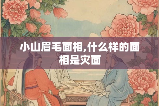 小山眉毛面相,什么样的面相是灾面