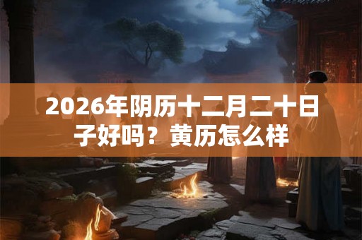 2026年阴历十二月二十日子好吗？黄历怎么样