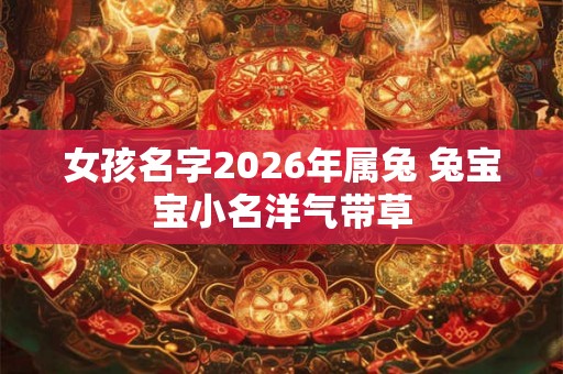 女孩名字2026年属兔 兔宝宝小名洋气带草
