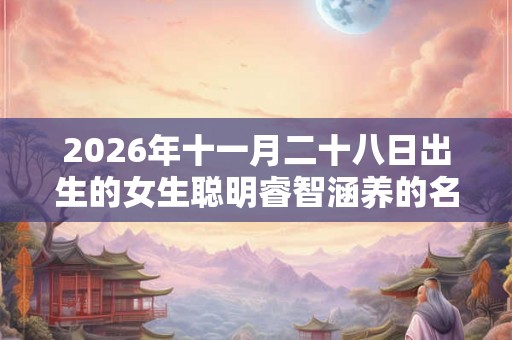 2026年十一月二十八日出生的女生聪明睿智涵养的名字精选