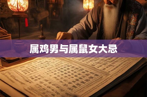 属鸡男与属鼠女大忌