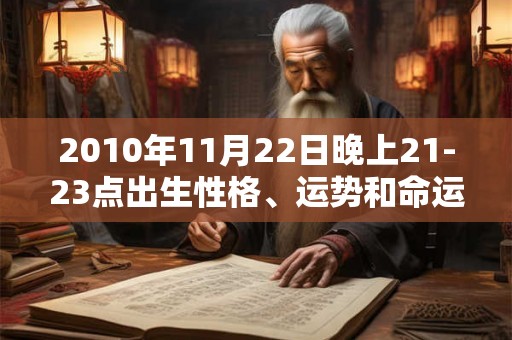 2010年11月22日晚上21-23点出生性格、运势和命运