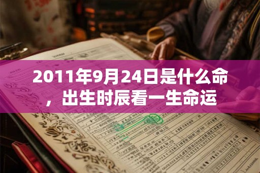 2011年9月24日是什么命,出生时辰看一生命运 2011年9月24日是什么命,出生时辰看一生命运