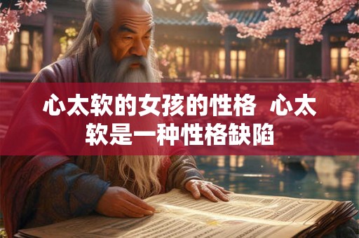 心太软的女孩的性格  心太软是一种性格缺陷
