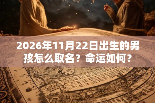 2026年11月22日出生的男孩怎么取名？命运如何？