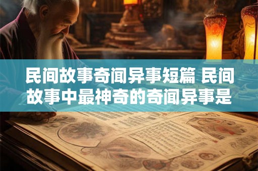 民间故事奇闻异事短篇 民间故事中最神奇的奇闻异事是什么