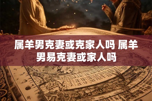 属羊男克妻或克家人吗 属羊男易克妻或家人吗 属羊男克妻或克家人吗 属羊男易克妻或家人吗
