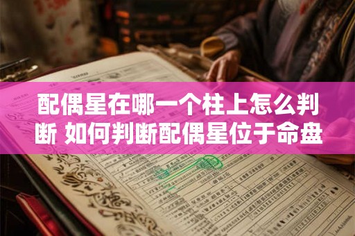 配偶星在哪一个柱上怎么判断 如何判断配偶星位于命盘的哪个柱位