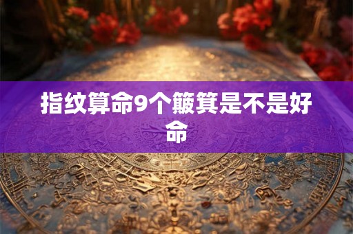 指纹算命9个簸箕是不是好命