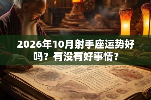 2026年10月射手座运势好吗？有没有好事情？