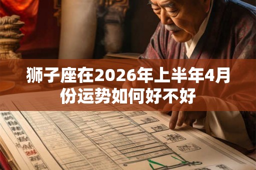 狮子座在2026年上半年4月份运势如何好不好