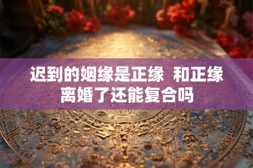 迟到的姻缘是正缘  和正缘离婚了还能复合吗