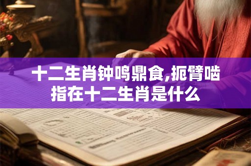 十二生肖钟鸣鼎食,扼臂啮指在十二生肖是什么 十二生肖钟鸣鼎食,扼臂啮指在十二生肖是什么