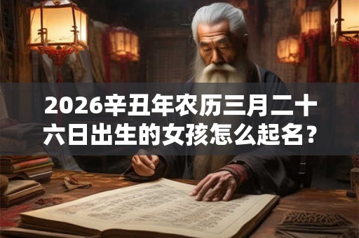 2026辛丑年农历三月二十六日出生的女孩怎么起名？