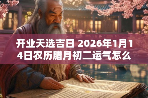 开业天选吉日 2026年1月14日农历腊月初二运气怎么样 开业天选吉日 2026年1月14日农历腊月初二运气怎么样