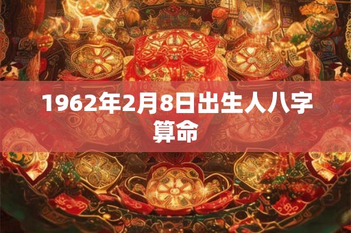 1962年2月8日出生人八字算命