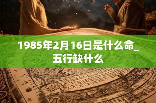 1985年2月16日是什么命_五行缺什么